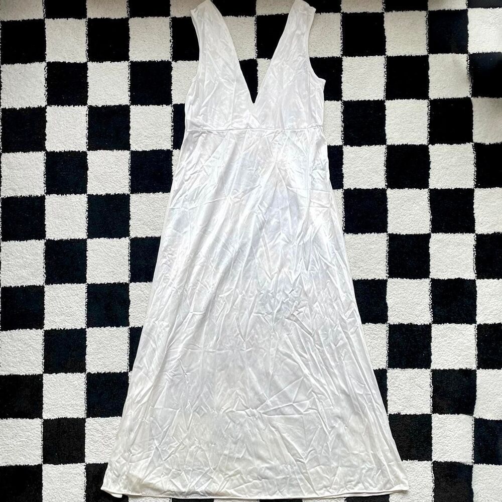 Vintage 60s V-Neck Slip Dress M